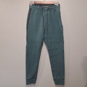 American Eagle Flex Joggers XS Teal Green Athletic Sweatpants Zipper Pockets